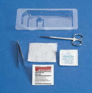 E*Kits Suture Removal Tray W/ Metal Scissors & Forceps